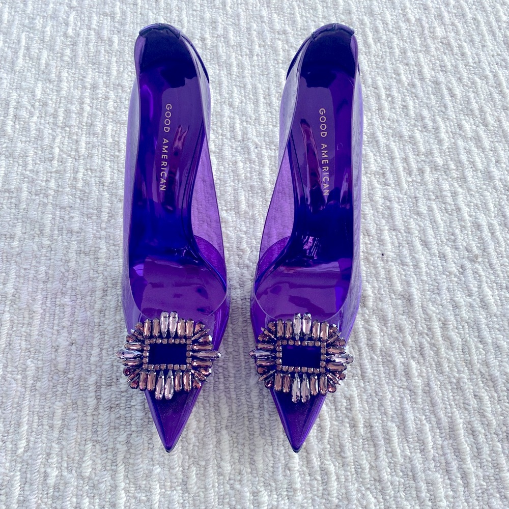 Good American Cinder-f*king-rella Pumps
